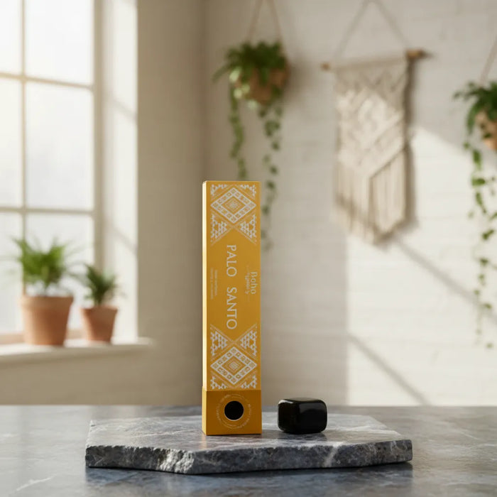 Incienso Palo Santo con Piedra Obsidiana