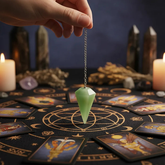 Péndulo Pirámide Jade Grande