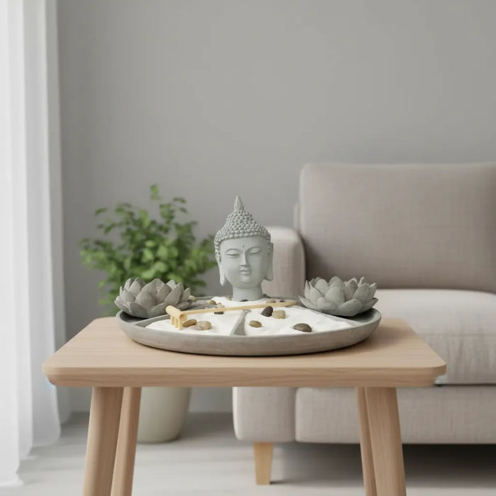Jardin Zen Budda Head