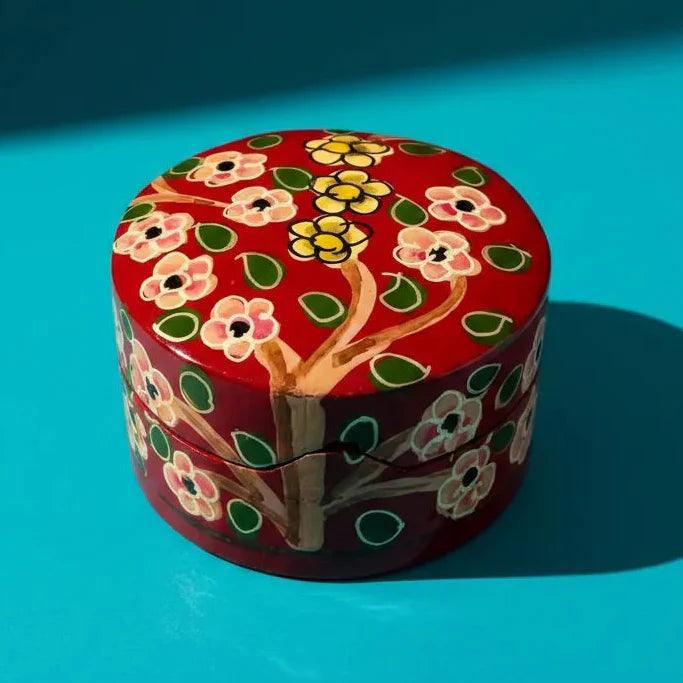 Mini Cajita Redonda Rojo