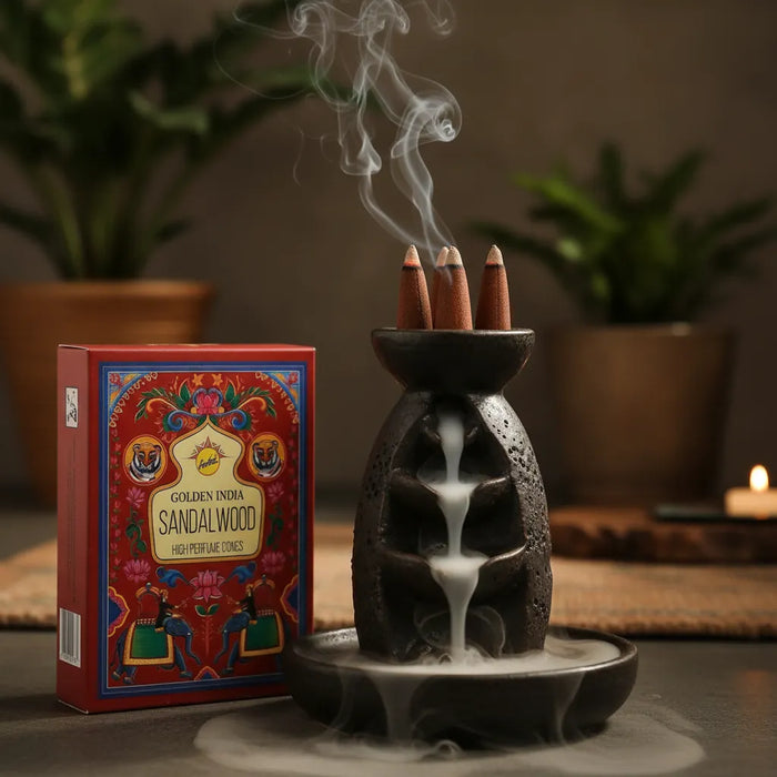 Incienso Cascada Golden Indian SandalWood 120 conos