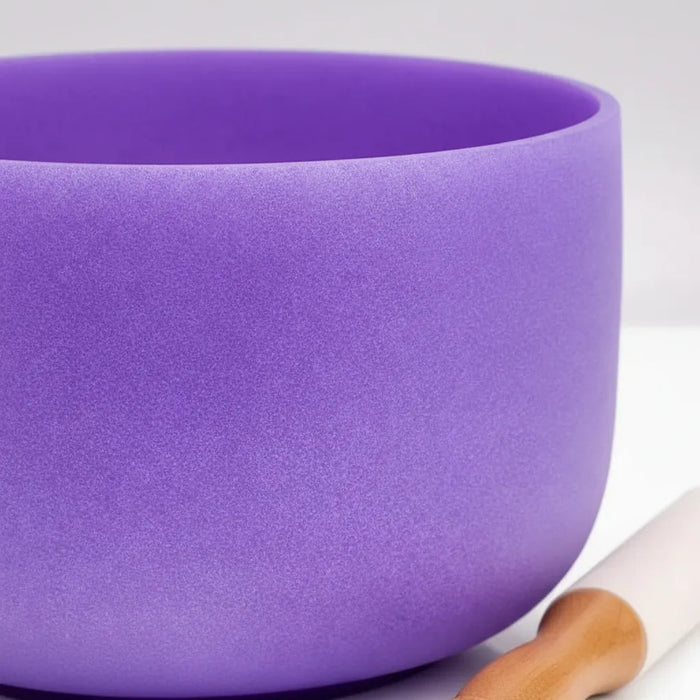 Cuenco Tibetano Cuarzo Violeta 10 Pulgadas Nota SI