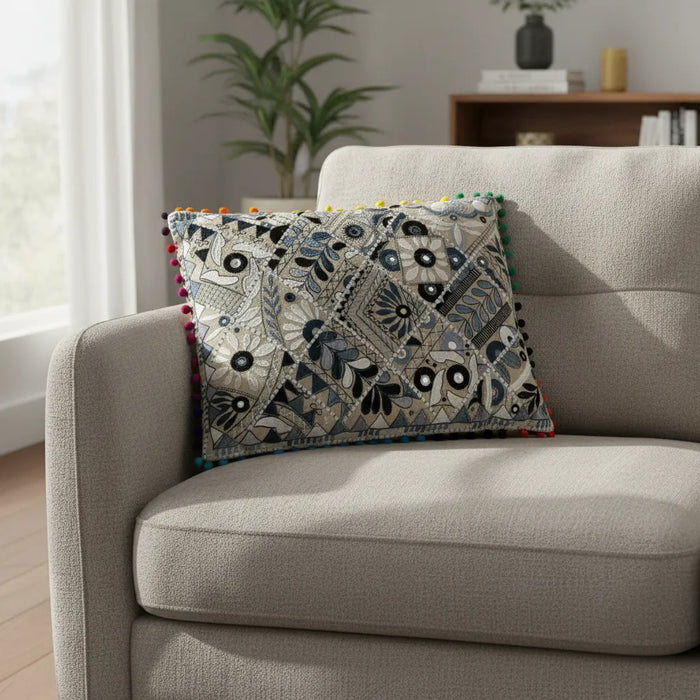 Cojin Decorativo Gris