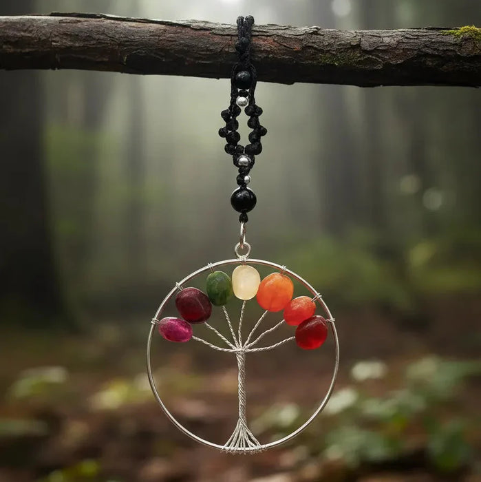 Colgante Arbol de la Vida 7 Chakras