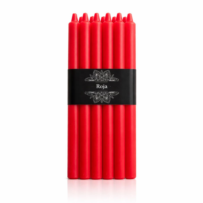 Vela Larga Roja 10 u.