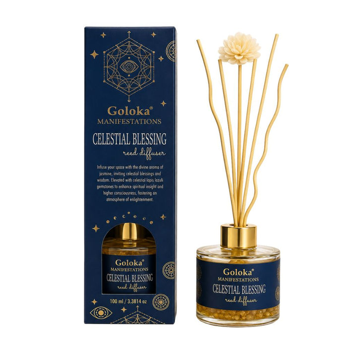 Difusor de Varilla Jazmín con Lapislazuli 100 mL