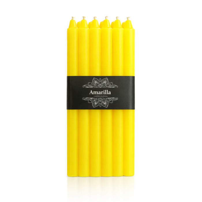 Vela Larga Amarilla 10 u.