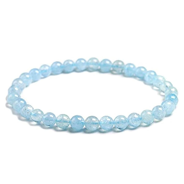 Pulsera Aguamarina 6mm