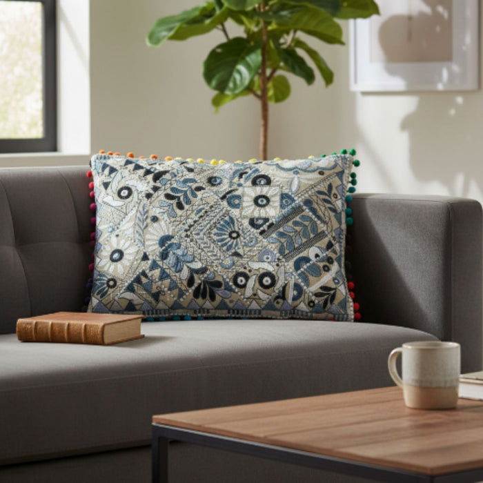 Cojin Decorativo Gris