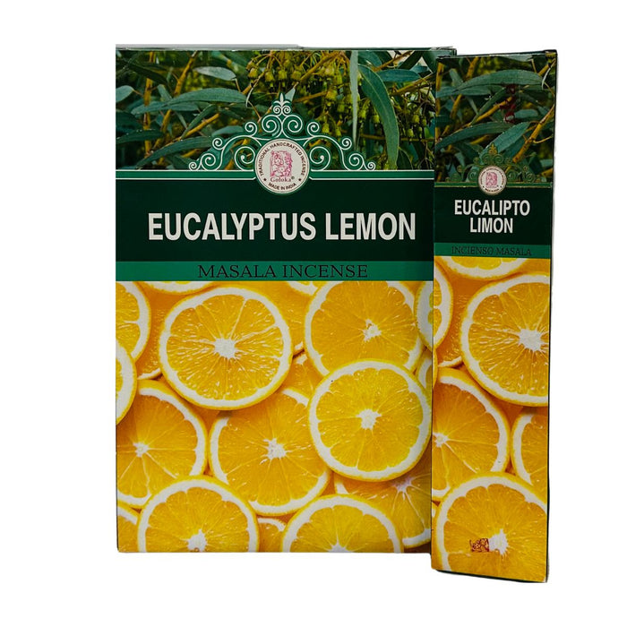 Incienso Natural Eucalyptus y Limon - Goloka