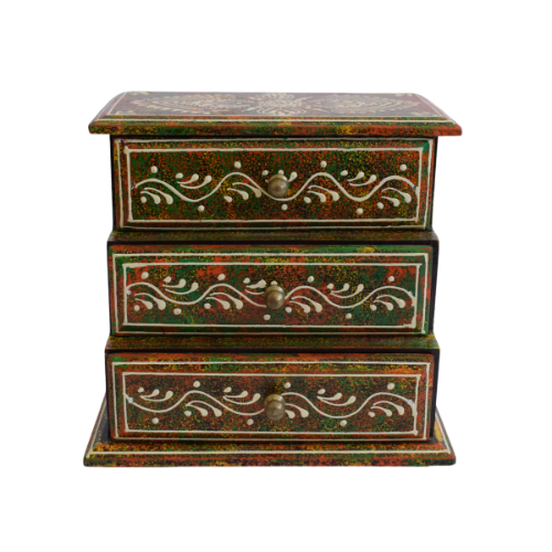 Cajonera Grada Esmeralda Carmesí 3 Cajones