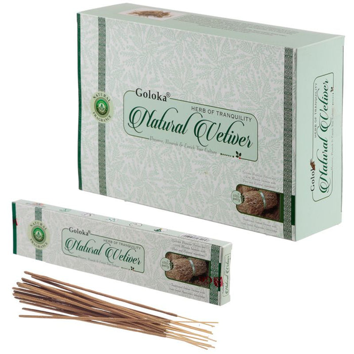 Incienso Natural Popular Vetiver - Goloka