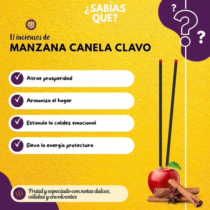 Incienso Jumbo Yatra Manzana Canela Clavo