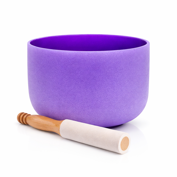 Cuenco Tibetano Cuarzo Violeta 10 Pulgadas Nota SI