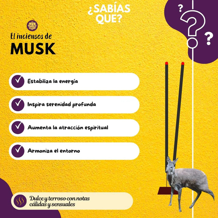 Incienso Orgánico White Musk