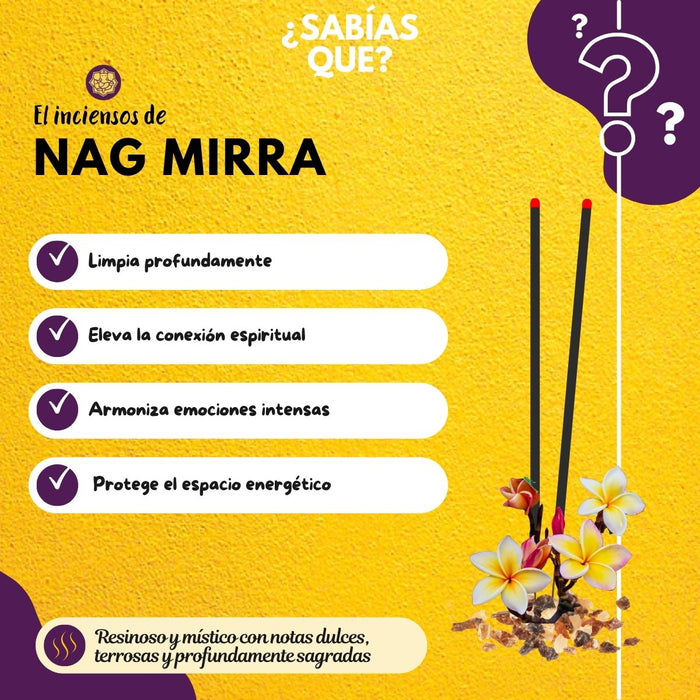 Incienso Jumbo Nag Champa y Mirra