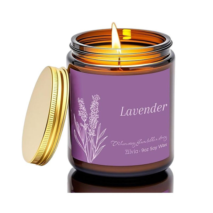 Vela Cera de Soya Lavanda