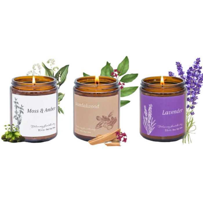 Vela Cera de Soya Lavanda