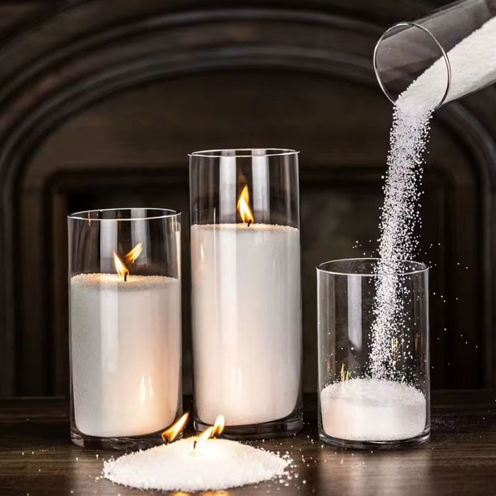 Porta Vela de Arena Perlada 6,5x20 cm