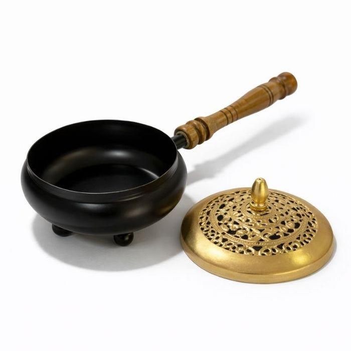 Quemador de Resina con Mango Aarti