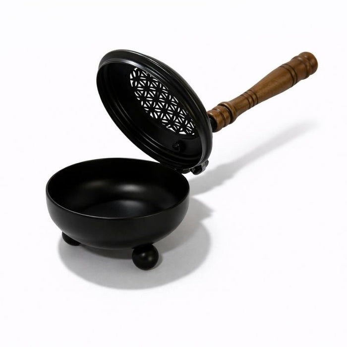 Quemador de Resina con Mango Flor de la Vida