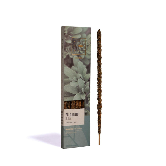 Sahumerio Palo Santo Ruda Natural Premium