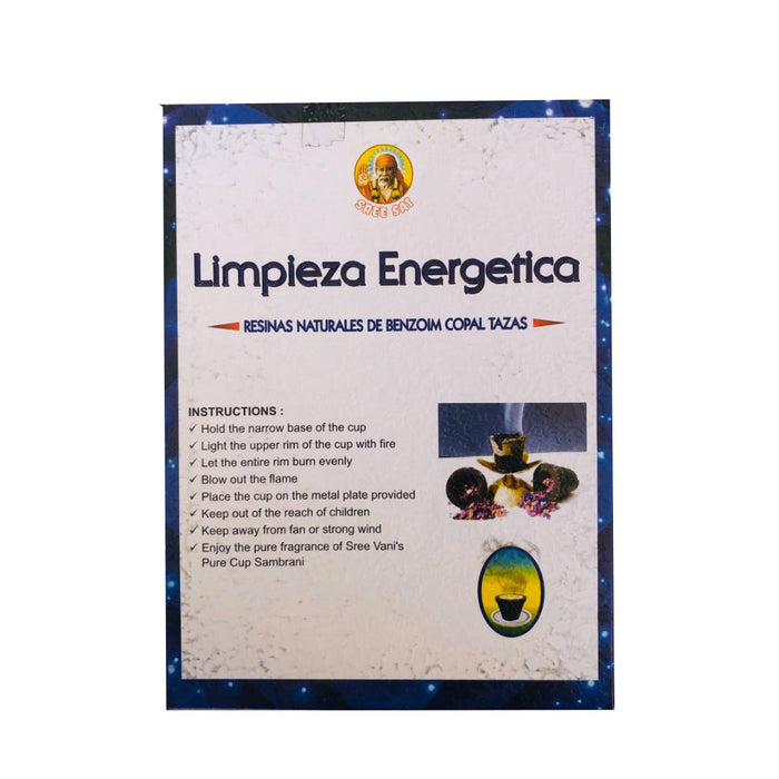 Copitas de Incienso Purificador de Energía 12 copas