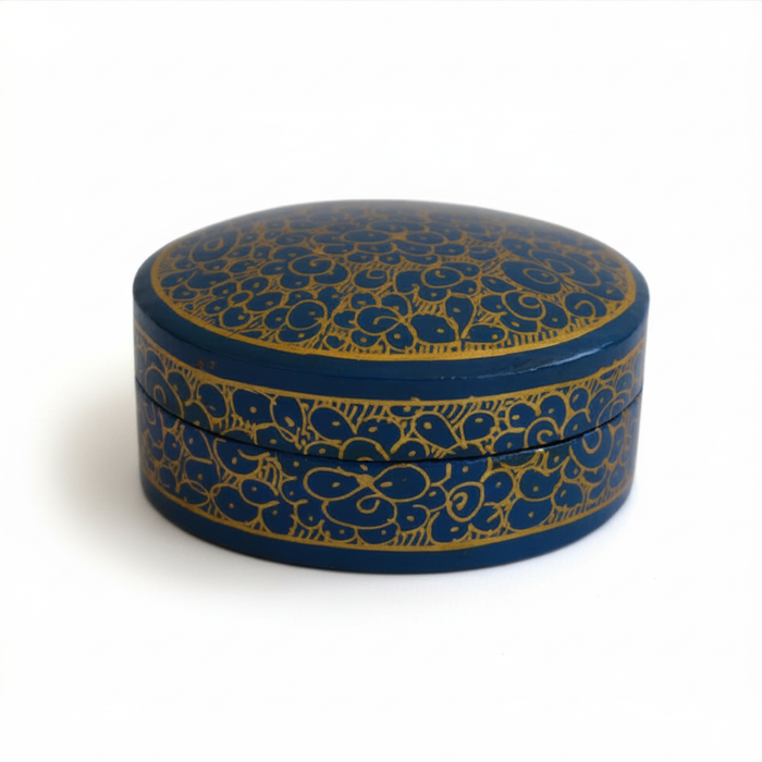 Cajita Oval Azul Marino