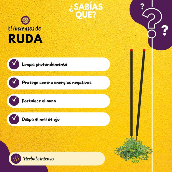 Incienso en cono Ruda