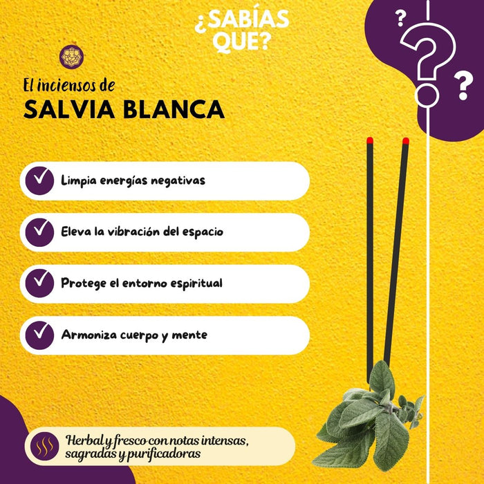 Incienso Palo Santo y Salvia Blanca