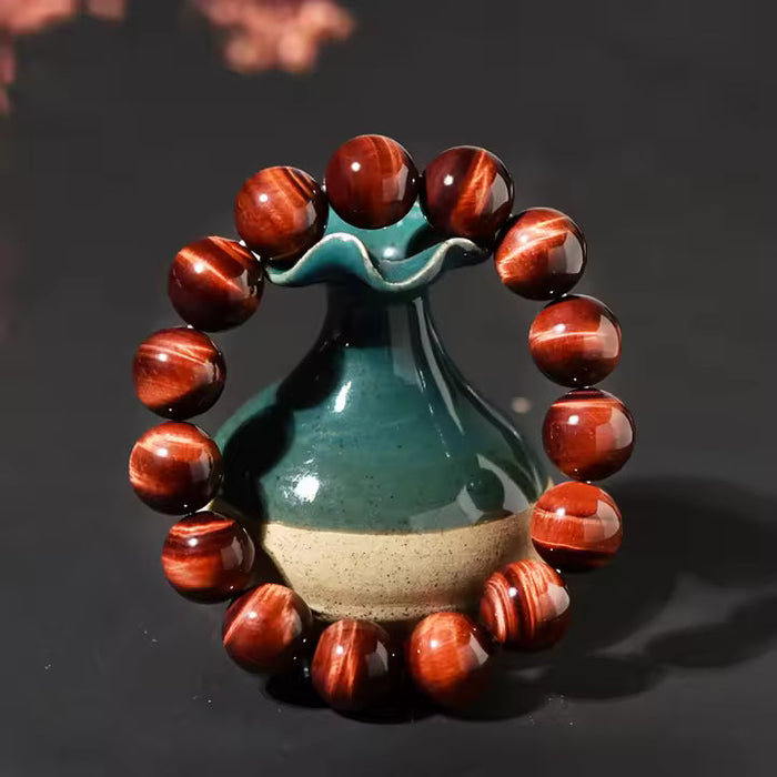 Pulsera Ojo de Tigre Rojo 8mm