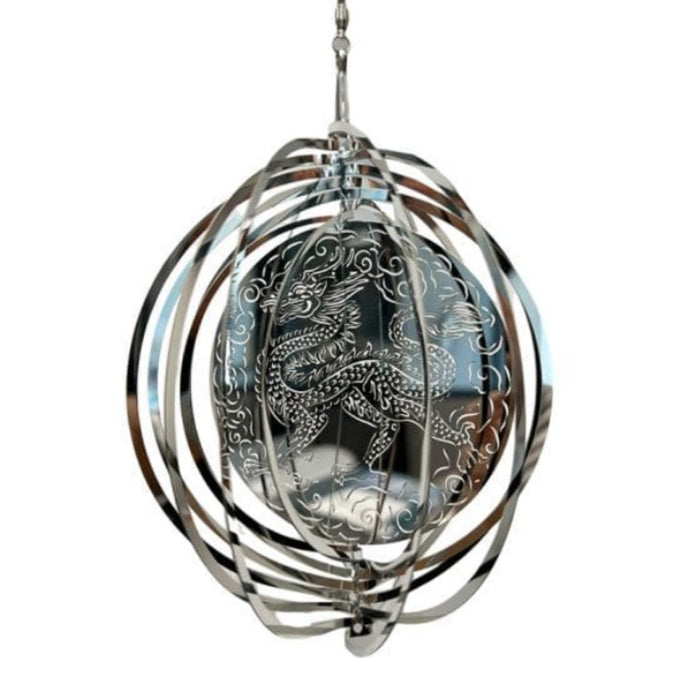 Anillo de Viento Dragon Plateado
