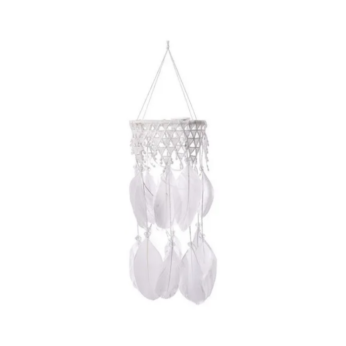 Atrapasueños Pluma Blanca