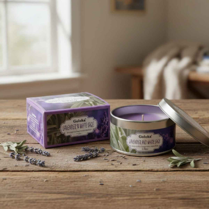 Vela Lavanda y Salvia Blanca