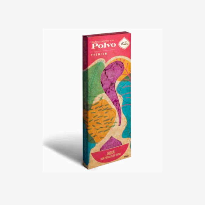Sahumerio en Polvo Rosa con Pétalos