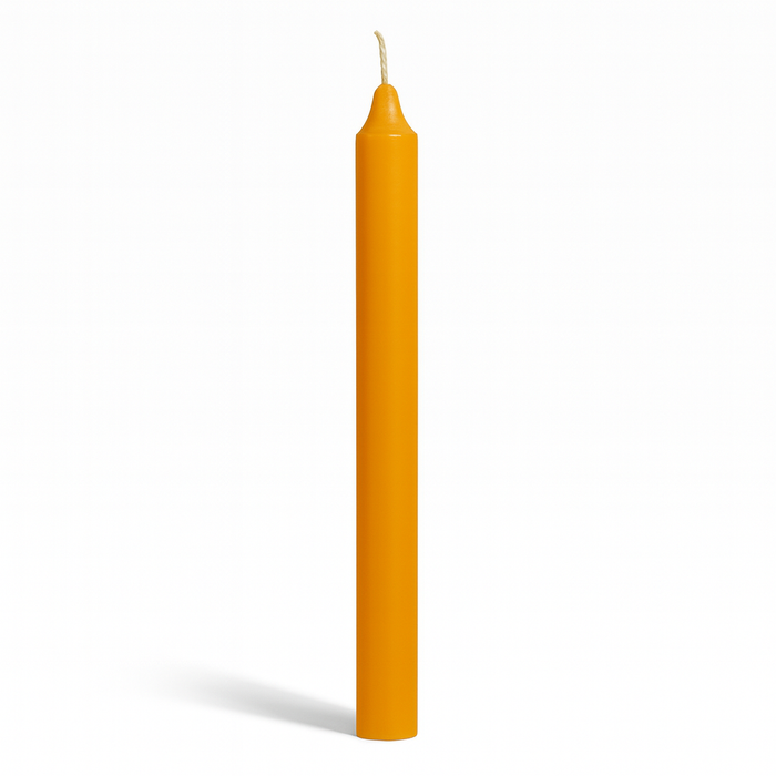 Vela Lisa Naranja 10 u.