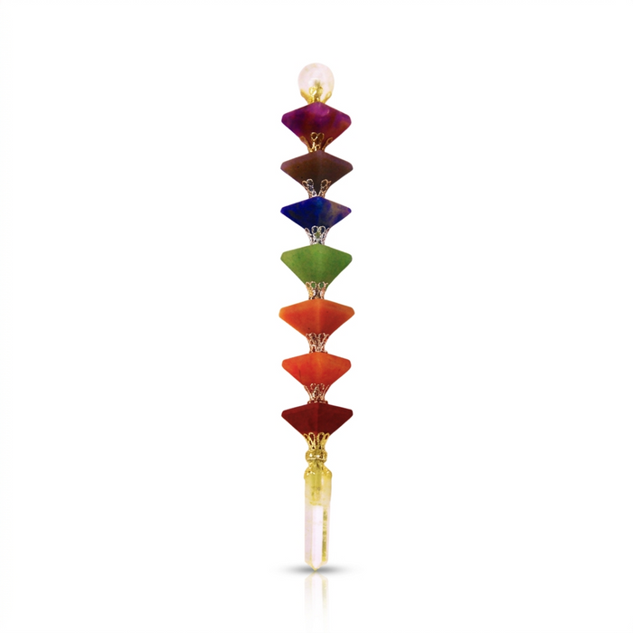 Varita de Meditación 7 Chakra Piramide