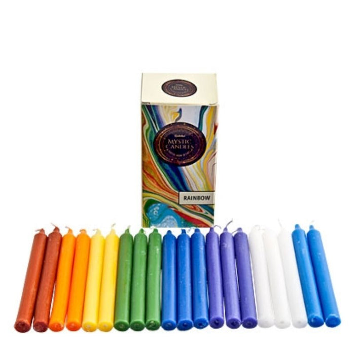 Pack Ritual de Velas Largas Arco Iris