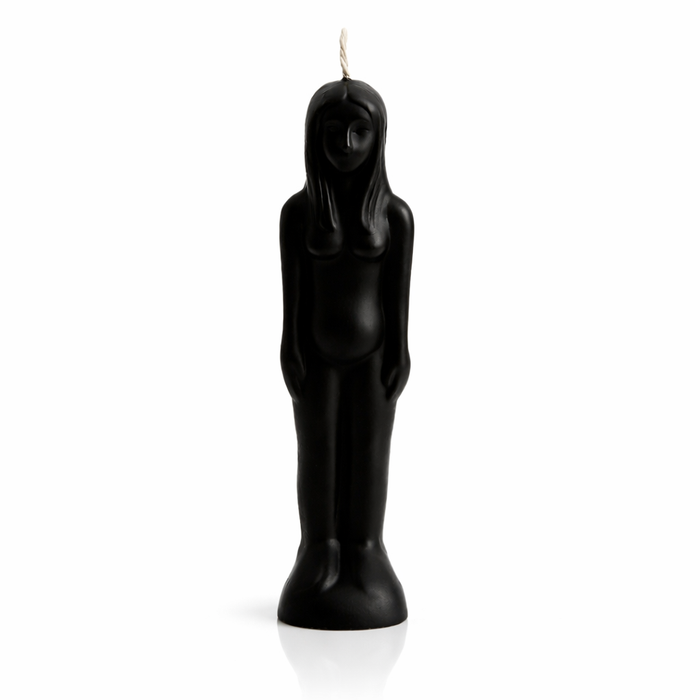 Vela Wicca Silueta Mujer Negra