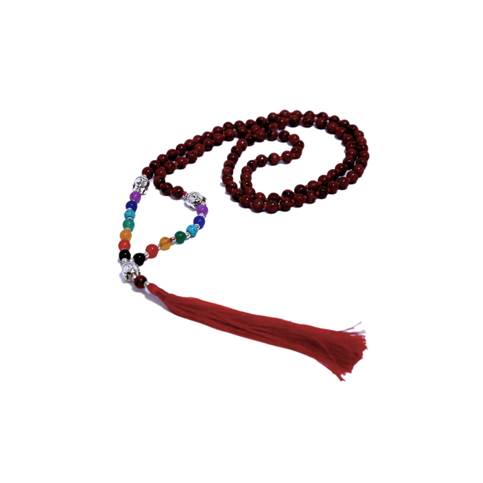 Japa Mala Budda Jaspe Rojo 6mm