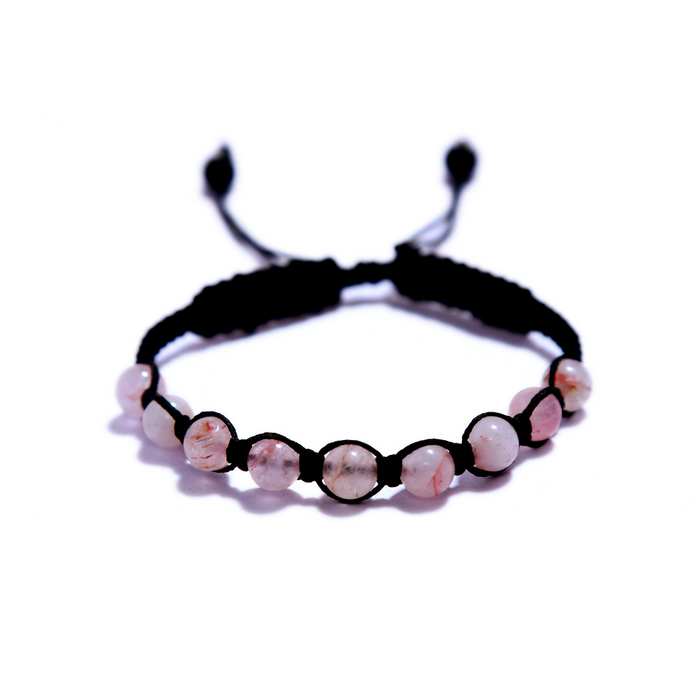 Pulsera Cuarzo Rosado