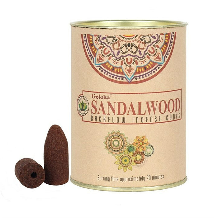 Incienso Cascada Nature's Sandalwood - Goloka - 24 Conos