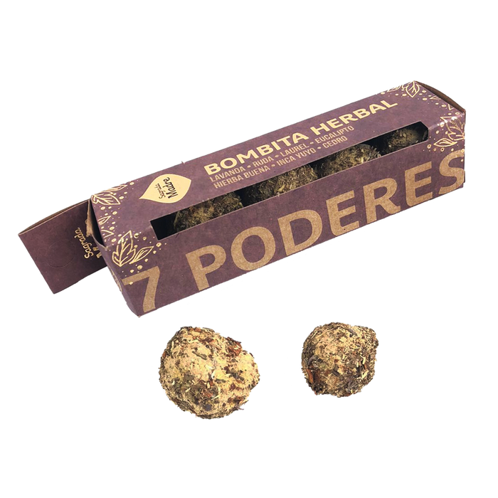 Bombita Herbal Sahumerio 7 Poderes - Sagrada Madre