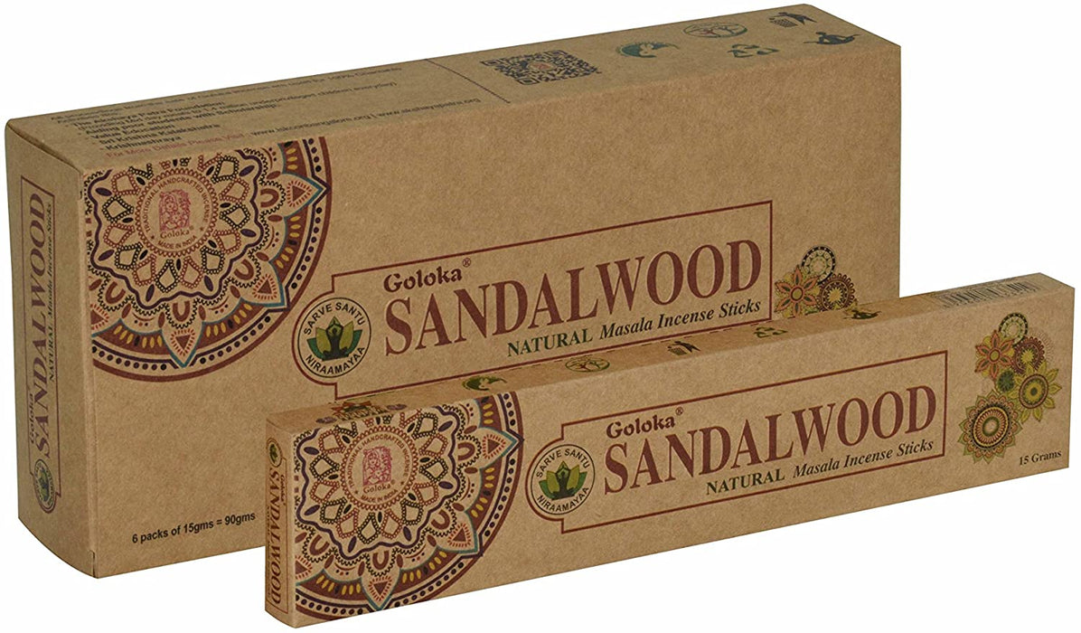 Incienso Orgánico Sandalwood - Goloka