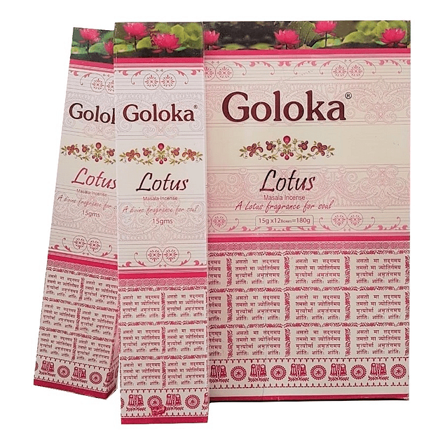 Incienso Natural Premium Lotus - Goloka