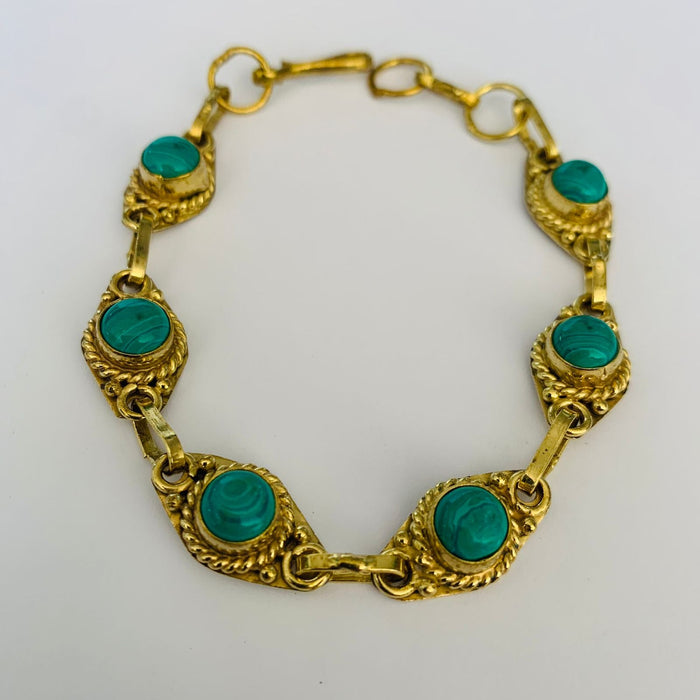 Pulsera Dorada Royal Turquesa