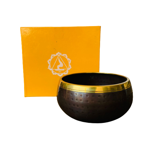 Cuenco Oscuro Tibetano 12 cm - Budda Yellow