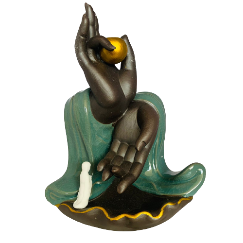 Porta Incienso Cascada Goddess Green