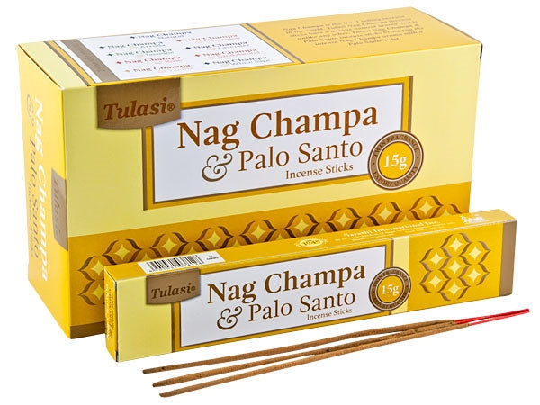 Incienso Natural Palo Santo Nag Champa Tulasi